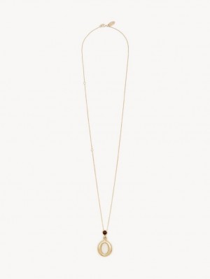 Chloe Alphabet With Pendant Halskjeder Gull | CHE-SR14341