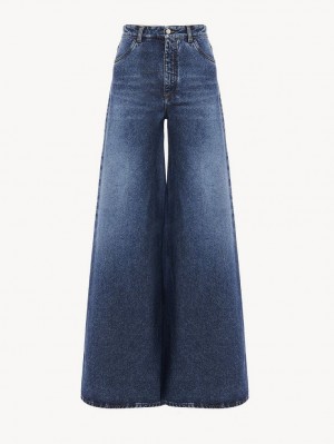 Chloe Brede Rave Jeans Blå | CHE-SR13985