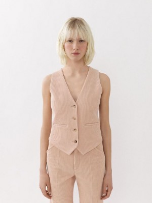 Chloe Classic Vest Drakter Rosa | CHE-SR14066