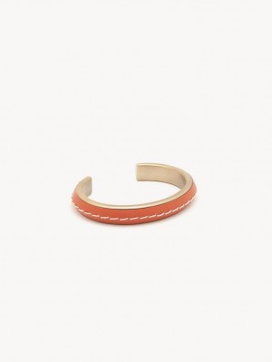 Chloe Edith Cuff Armbånder Dyp Rød Oransje | CHE-SR14360