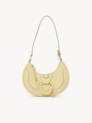 Chloe Hana Half Moon Skulderveske Gul | CHE-SR14661