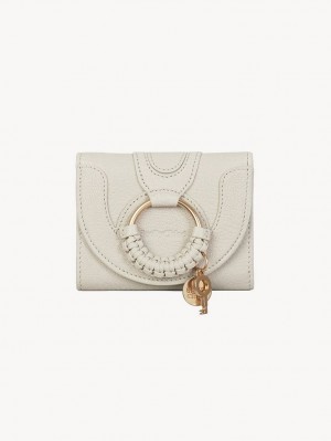 Chloe Hana Trifold Liten Lommebok Beige | CHE-SR14907