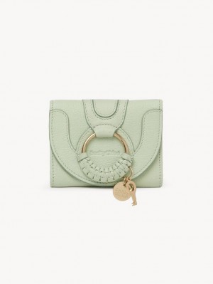 Chloe Hana Tri-fold Liten Lommebok Grønn | CHE-SR14909