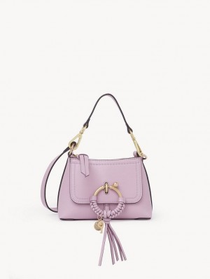 Chloe Joan Mini Skulderveske Lavendel Hvite | CHE-SR14686