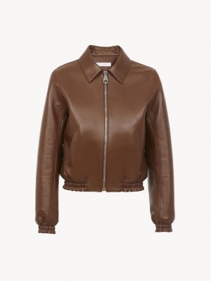 Chloe Kort Blouson Jakker Kaffe | CHE-SR13797