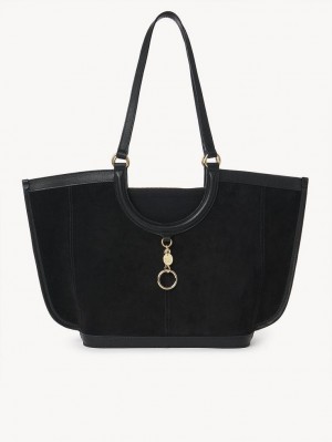 Chloe Mara Shopper Skulderveske Svarte | CHE-SR14593