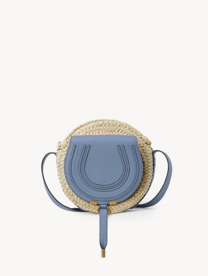 Chloe Marcie Basket Crossbody Veske Dyp Blå | CHE-SR13477