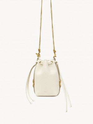 Chloe Marcie Bucket Mini Vesker Hvite | CHE-SR13717