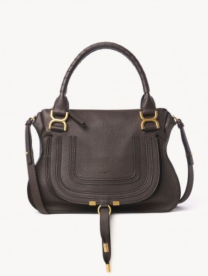 Chloe Marcie Double Carry Crossbody Veske Brune | CHE-SR13493