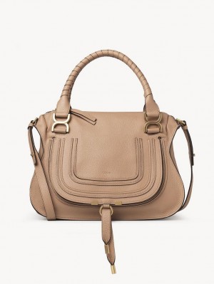 Chloe Marcie Double Carry Crossbody Veske Lyse Brune | CHE-SR13553