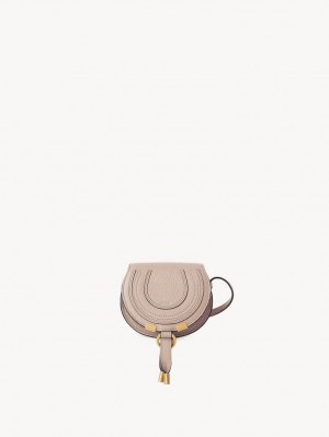 Chloe Marcie Nano Saddle Mini Vesker Beige | CHE-SR13696