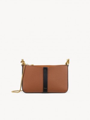 Chloe Marcie Pouch On Chain Mini Vesker Brune | CHE-SR13703