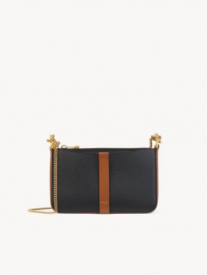 Chloe Marcie Pouch On Chain Mini Vesker Svarte | CHE-SR13704