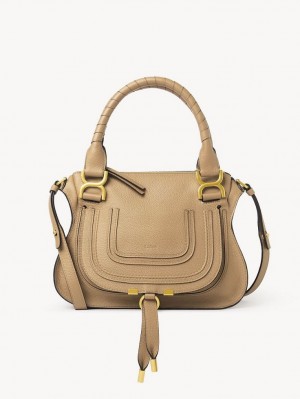 Chloe Marcie Small Double Carry Crossbody Veske Brune | CHE-SR13468