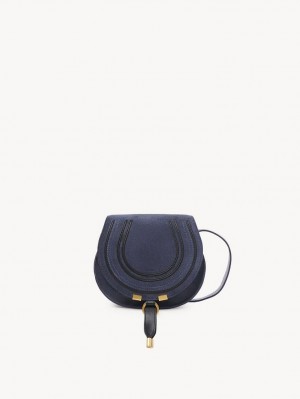 Chloe Marcie Small Saddle Mini Vesker Dyp Grå Marineblå | CHE-SR13685