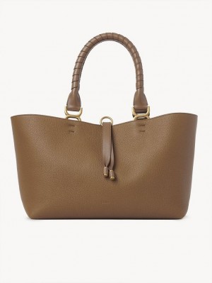 Chloe Marcie Small Tote Veske Beige | CHE-SR13335