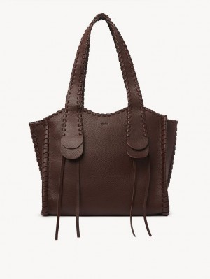 Chloe Medium Mony Tote Veske Sjokolade | CHE-SR13380