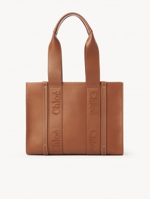 Chloe Medium Woody Tote Veske Brune | CHE-SR13346