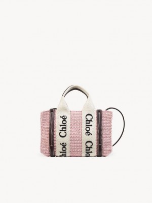 Chloe Mini Woody Crossbody Veske Rosa | CHE-SR13464