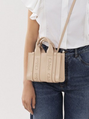 Chloe Mini Woody Crossbody Veske Rosa | CHE-SR13562