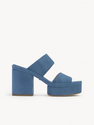 Chloe Odina High-heel Sandaler Dyp Blå | CHE-SR14166