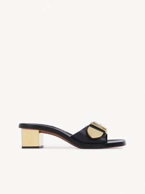 Chloe Rebecca High-heel Mule Svarte | CHE-SR14139