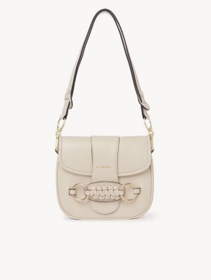 Chloe Saddie Satchel Skulderveske Beige | CHE-SR14668