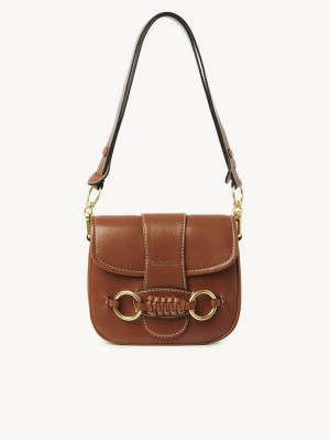 Chloe Saddie Satchel Skulderveske Brune | CHE-SR14667