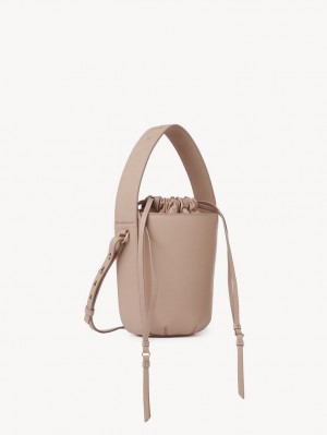 Chloe Sense Bucket Crossbody Veske Beige | CHE-SR13573