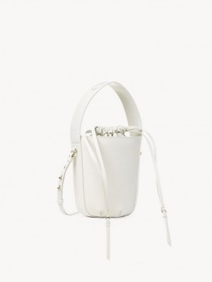 Chloe Sense Bucket Crossbody Veske Hvite | CHE-SR13529