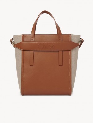 Chloe Sense Medium Tote Veske Brune | CHE-SR13396