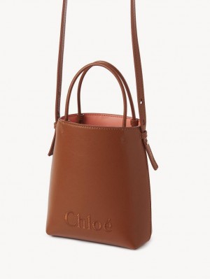 Chloe Sense Micro Skulderveske Brune | CHE-SR13406