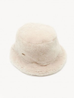 Chloe Shearling Hatt Beige | CHE-SR14481