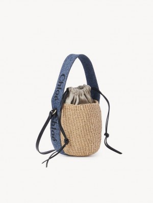 Chloe Small Woody Basket Crossbody Veske Blå | CHE-SR13608