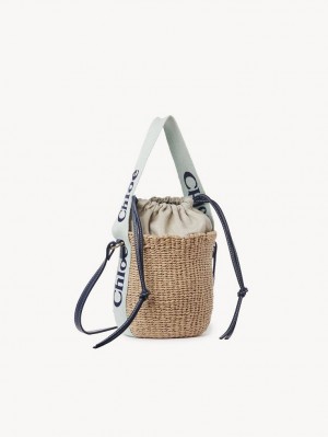 Chloe Small Woody Basket Crossbody Veske Grønn Blå | CHE-SR13617