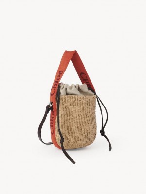 Chloe Small Woody Baskets Oransje Oransje | CHE-SR13645