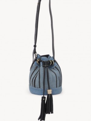 Chloe Vicki Small Bucket Skulderveske Blå | CHE-SR14642