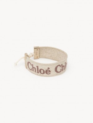 Chloe Woody Armbånder Beige Brune | CHE-SR14446