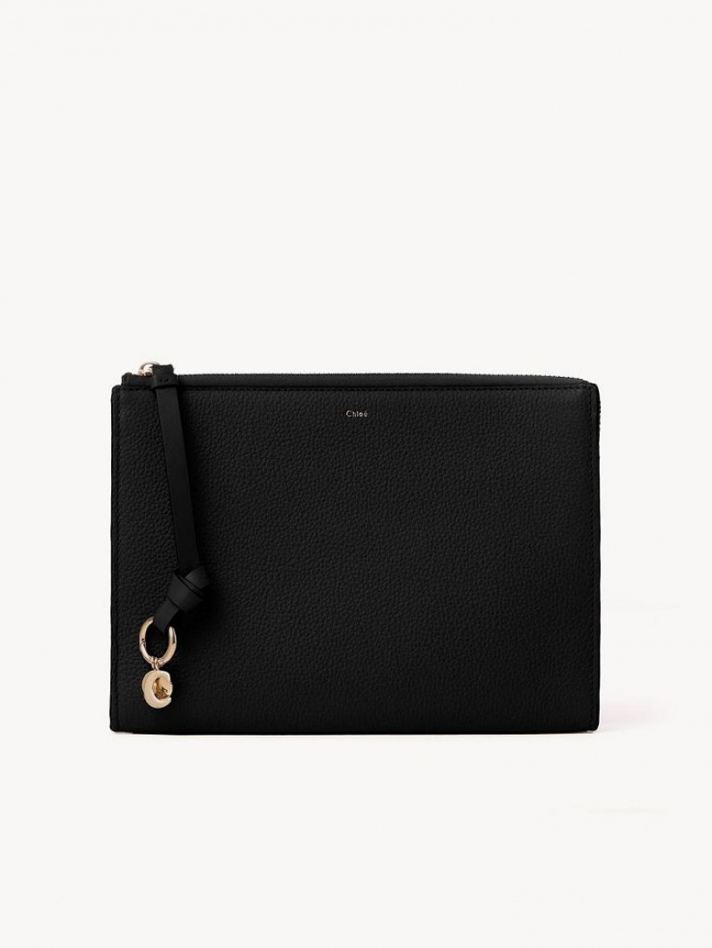 Chloe Alphabet Pouches Svarte | CHE-SR14324