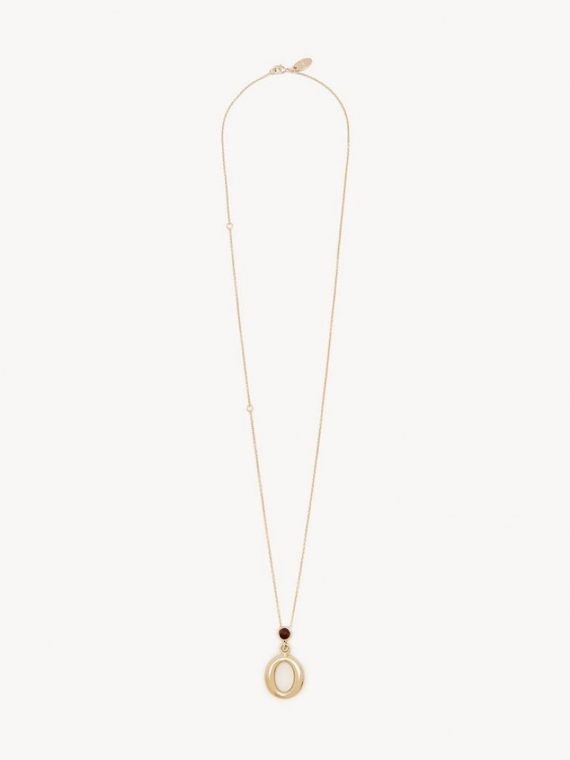 Chloe Alphabet With Pendant Halskjeder Gull | CHE-SR14341