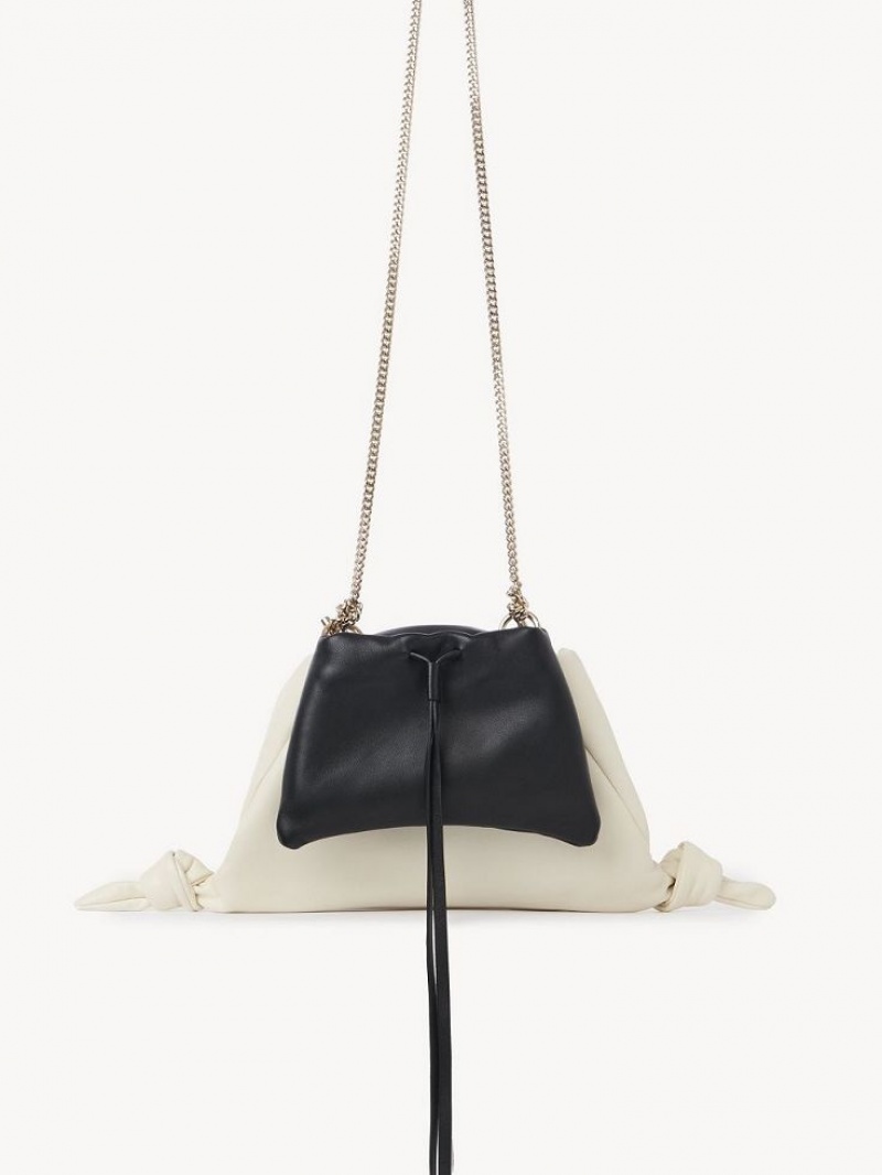 Chloe Arlène Clutch Hvite Svarte | CHE-SR13748