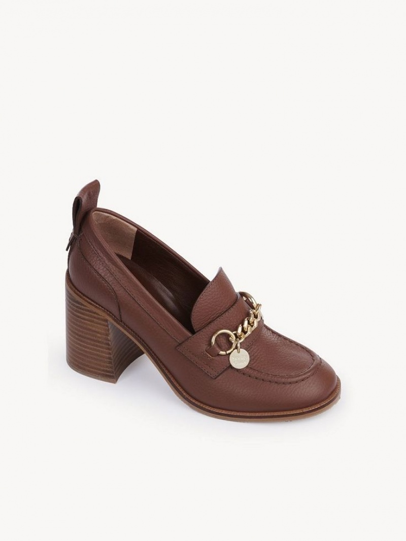 Chloe Aryel Penny Flate Sko Brune | CHE-SR14796