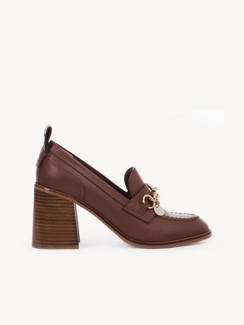 Chloe Aryel Penny Flate Sko Brune | CHE-SR14796