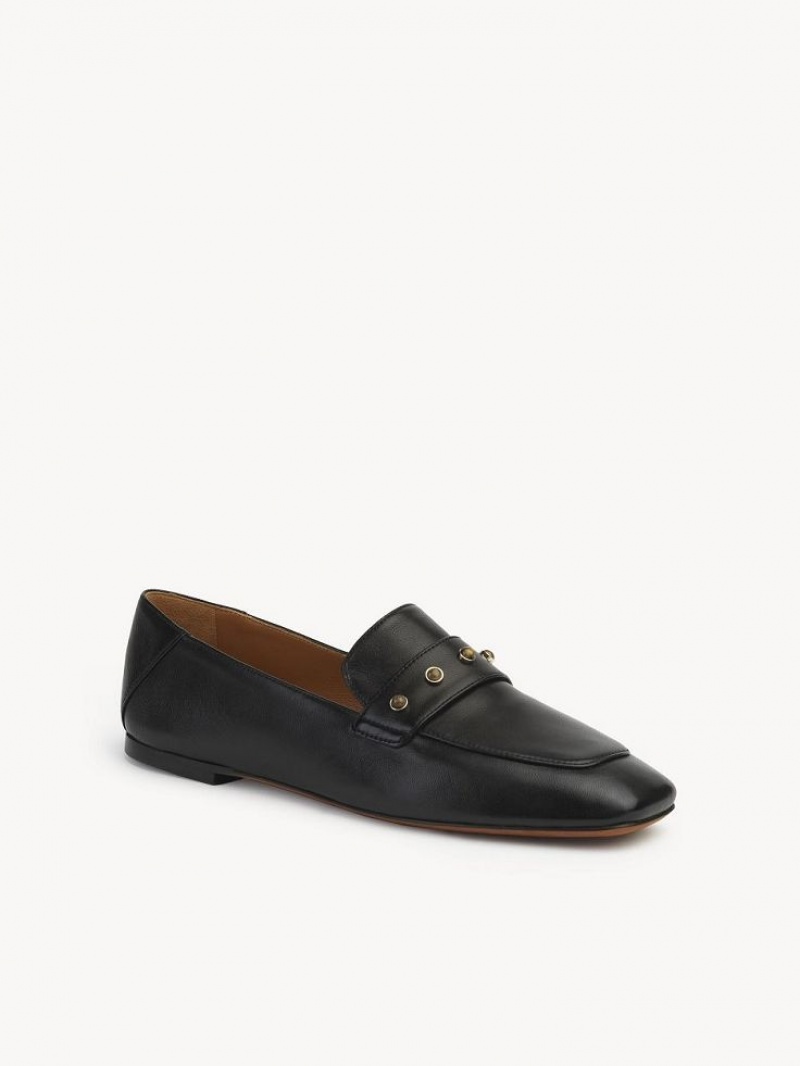 Chloe Aurna Low-heel Loafer Svarte | CHE-SR14246