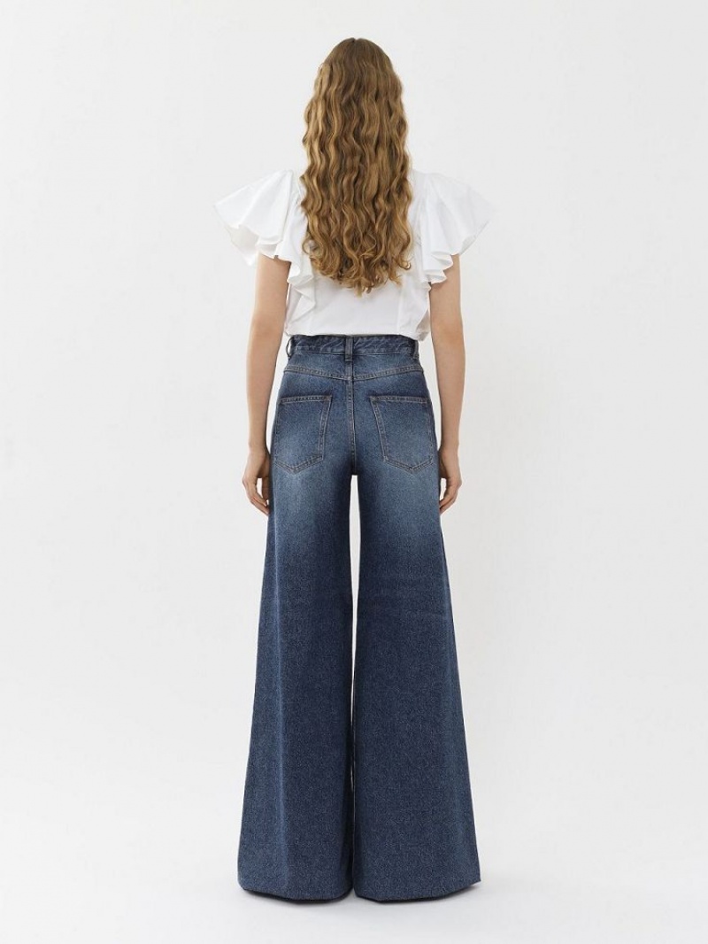 Chloe Brede Rave Jeans Blå | CHE-SR13985