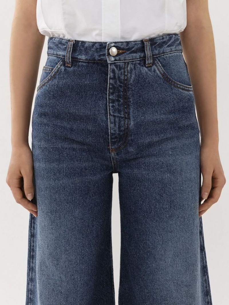 Chloe Brede Rave Jeans Blå | CHE-SR13985