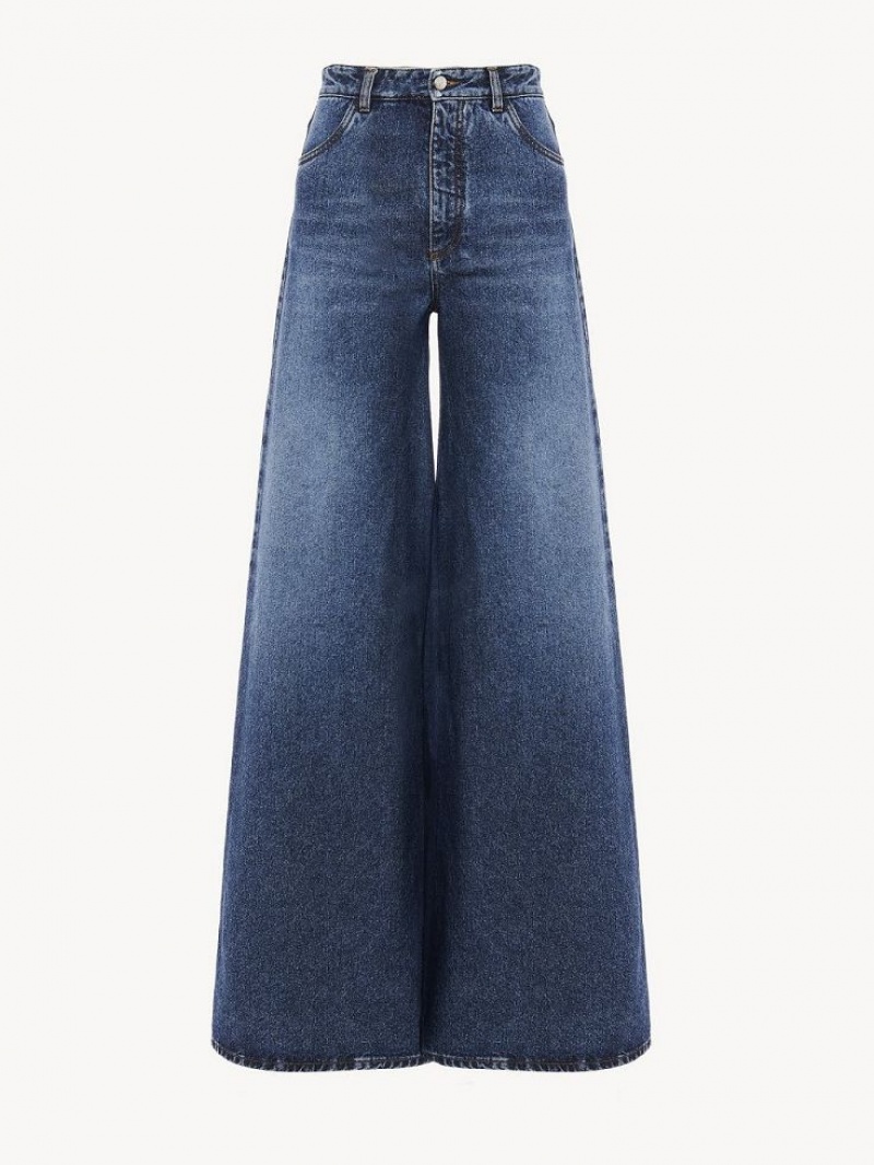 Chloe Brede Rave Jeans Blå | CHE-SR13985