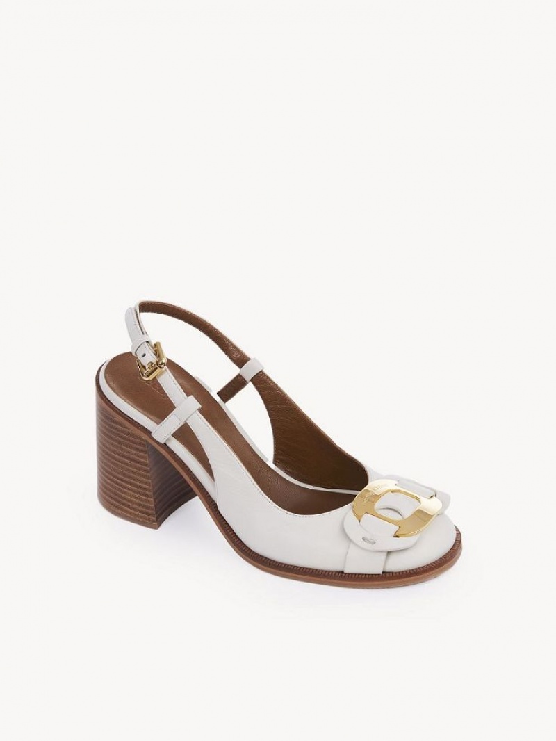 Chloe Chany Sandaler Hvite | CHE-SR14798