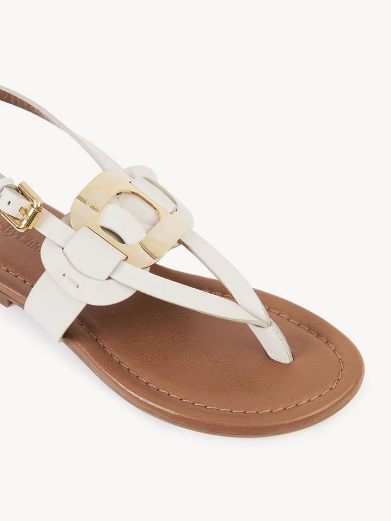 Chloe Chany Sandaler Hvite | CHE-SR14845