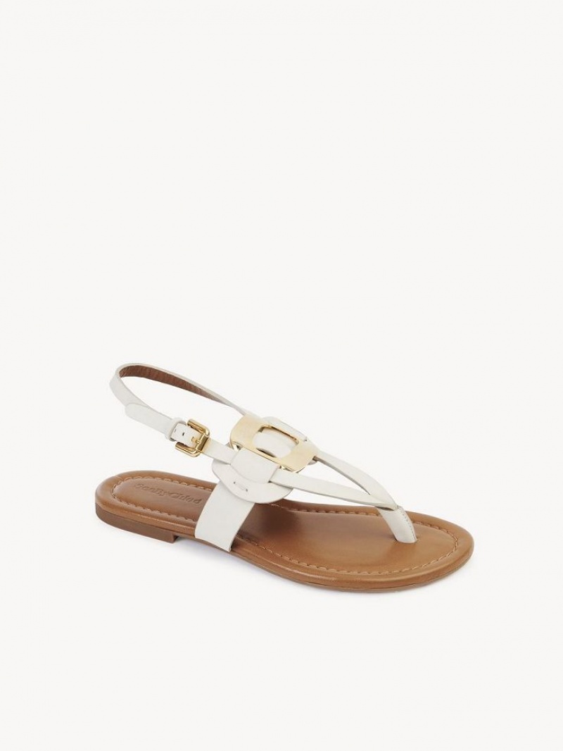 Chloe Chany Sandaler Hvite | CHE-SR14845